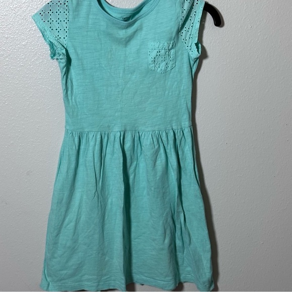 Carter’s Kids Girl Summer Green dress girls size 6x - Picture 2 of 7